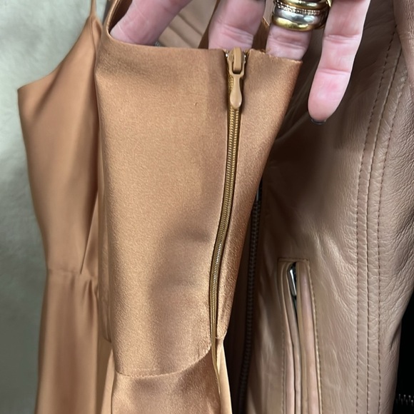 Show Me Your MuMu Faith Maxi Dress in Copper Luxe Satin Size Small - Picture 10 of 13